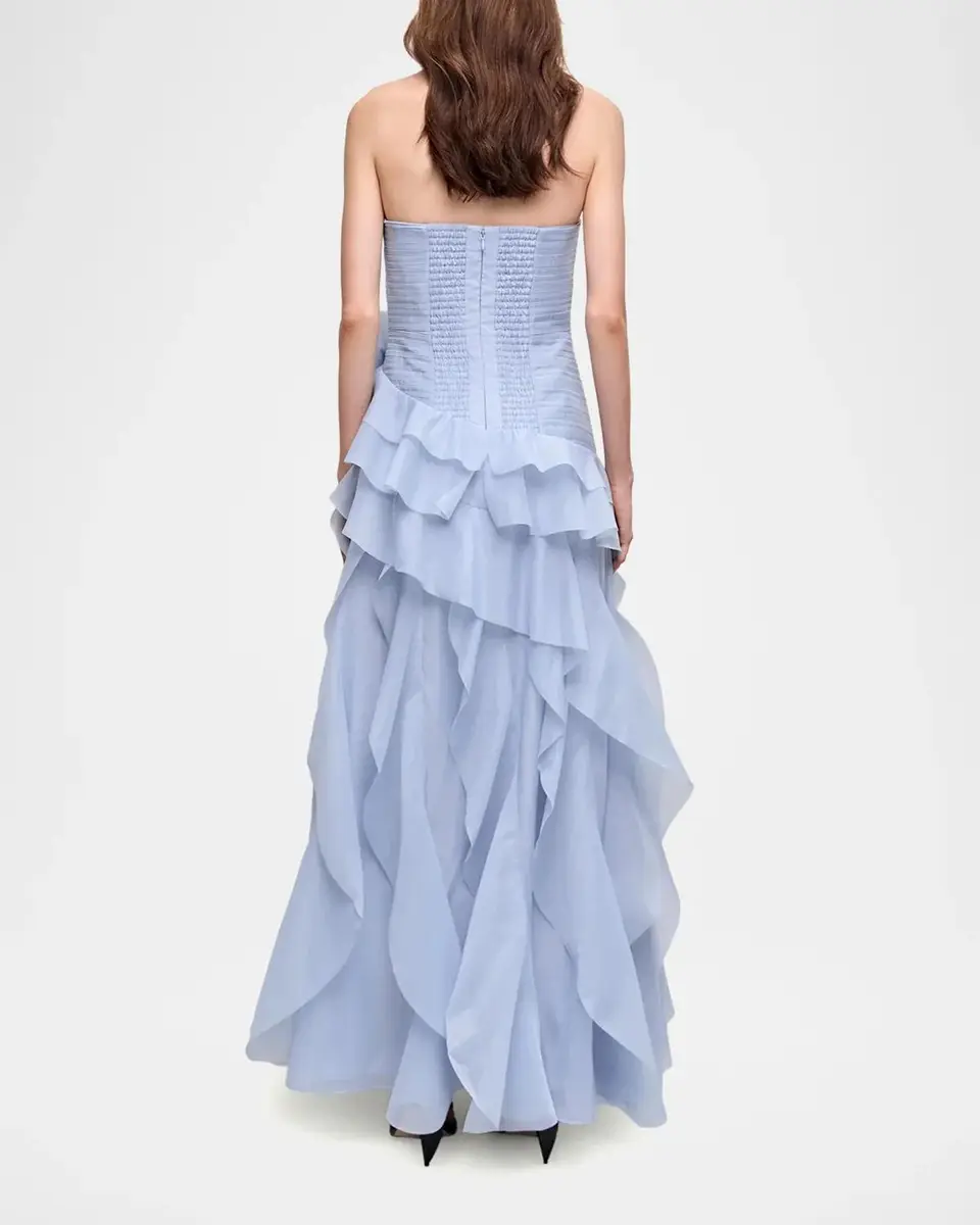 Aje Canyon Strapless Tiered Ruffle Gown | Thumbnail 3
