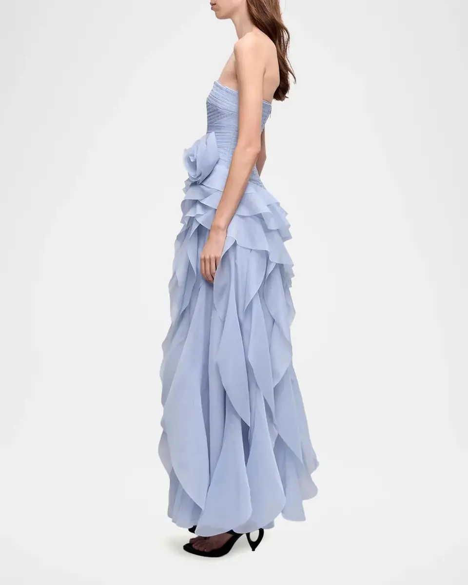 Aje Canyon Strapless Tiered Ruffle Gown | Thumbnail 6