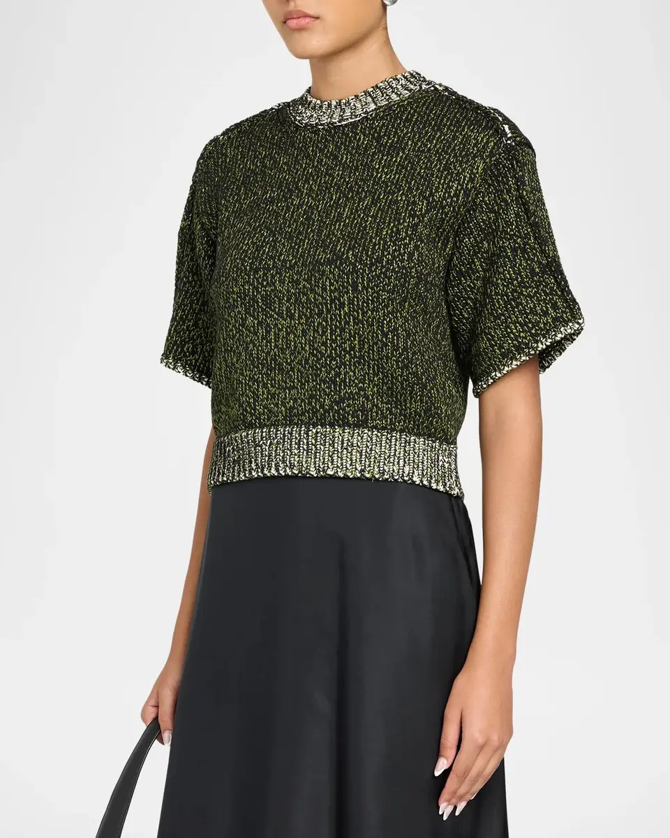 Aisling Camps Mouline Knit Short-Sleeve Perfect T-Shirt | Thumbnail 4 Aisling Camps Mouline Knit Short-Sleeve Perfect T-Shirt | Thumbnail 4