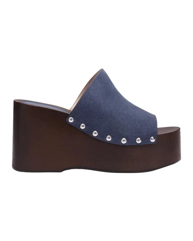 100mm Kate Suede Platform Clogs 100mm Kate Suede Platform Clogs