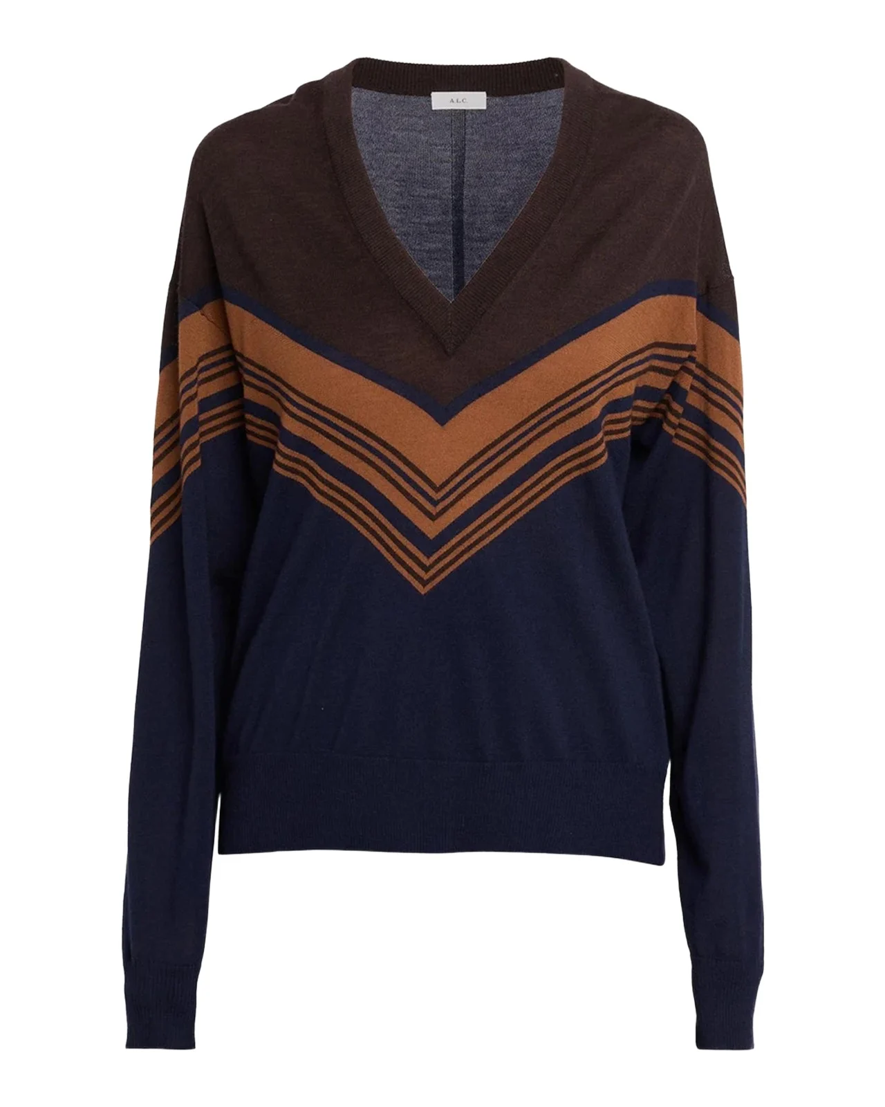 Nicole Chevron Wool Sweater