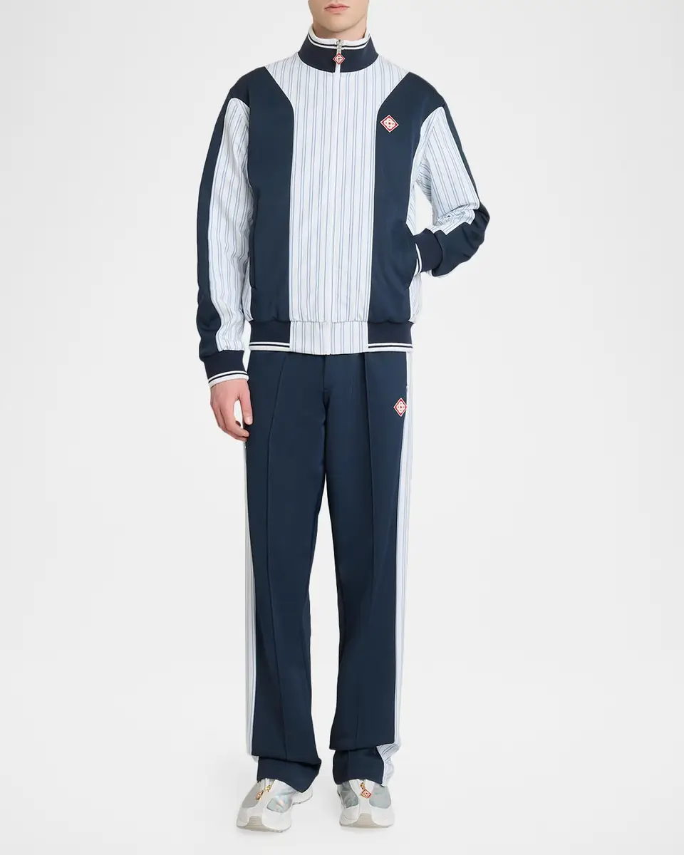 Casablanca Men's Panelled Full-Zip Track Jacket | Thumbnail 2 Casablanca Men's Panelled Full-Zip Track Jacket | Thumbnail 2