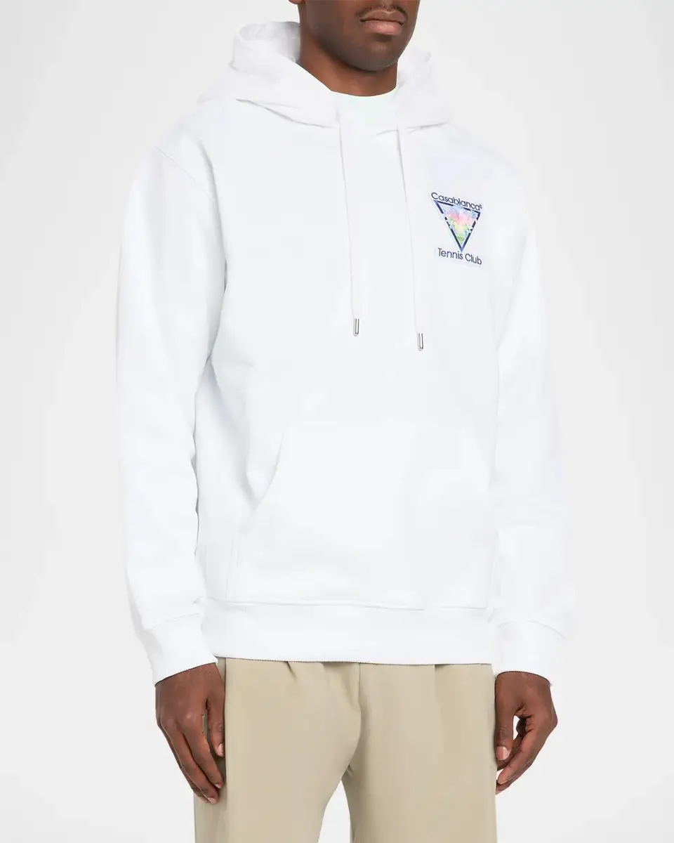 Casablanca Men's Tennis Club Icon Hoodie | Thumbnail 4 Casablanca Men's Tennis Club Icon Hoodie | Thumbnail 4