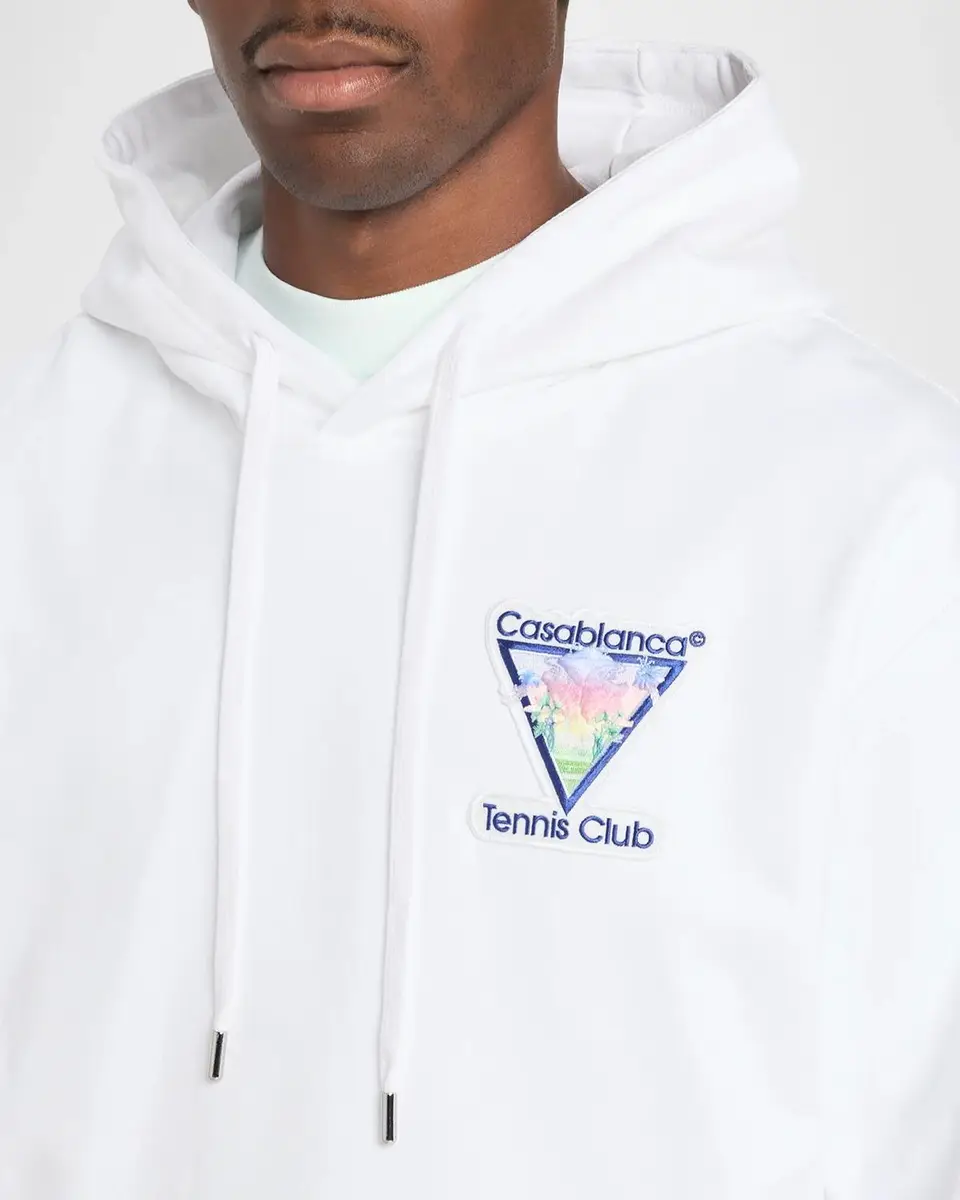 Casablanca Men's Tennis Club Icon Hoodie | Thumbnail 5 Casablanca Men's Tennis Club Icon Hoodie | Thumbnail 5