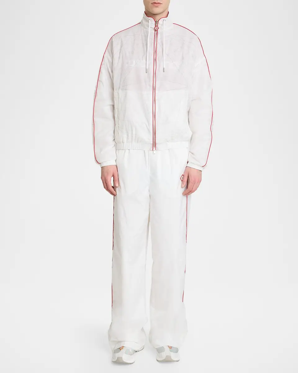 Casablanca Men's Reflective Print Track Jacket | Thumbnail 2