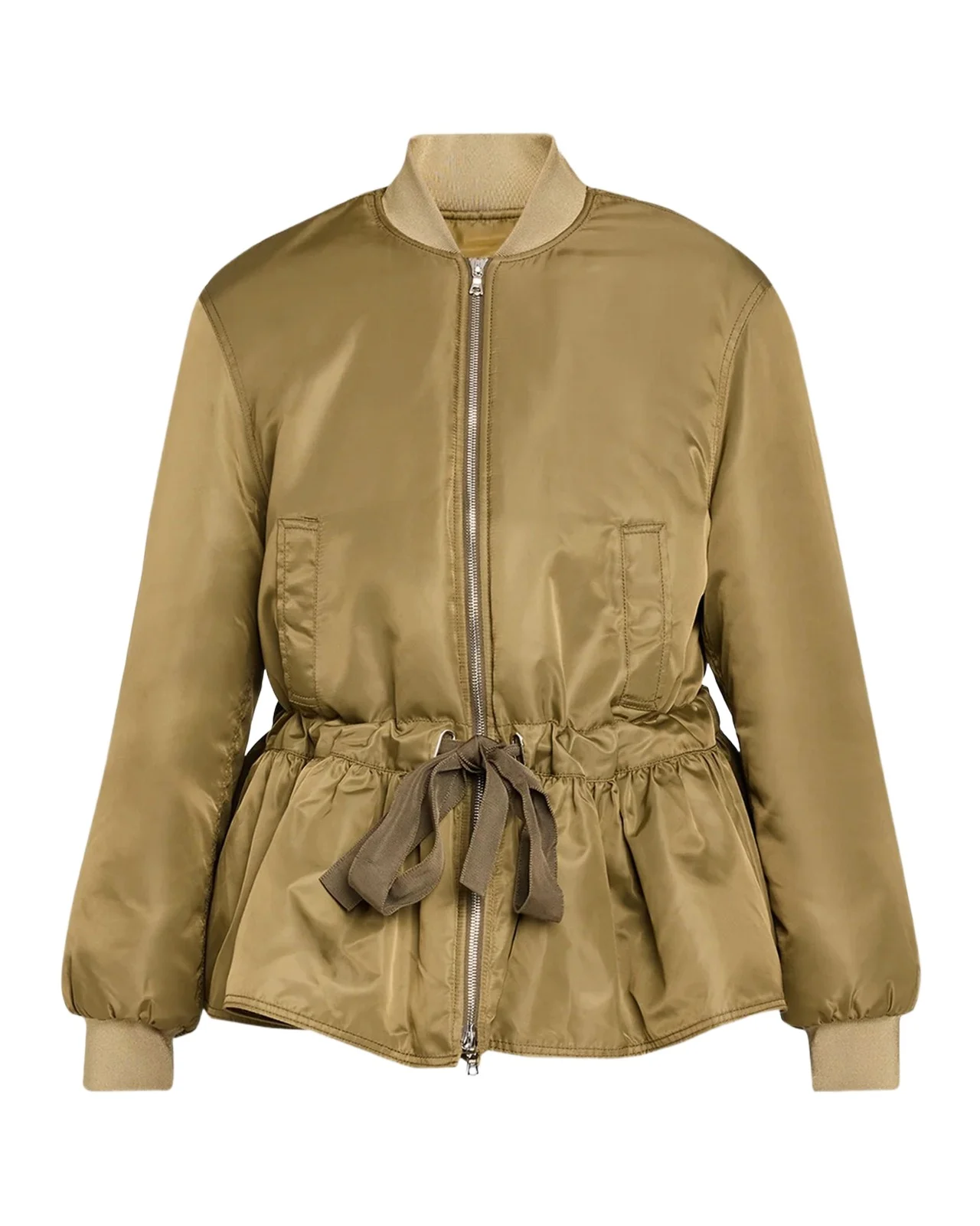 Cinq à Sept Valerina Peplum Bomber Jacket