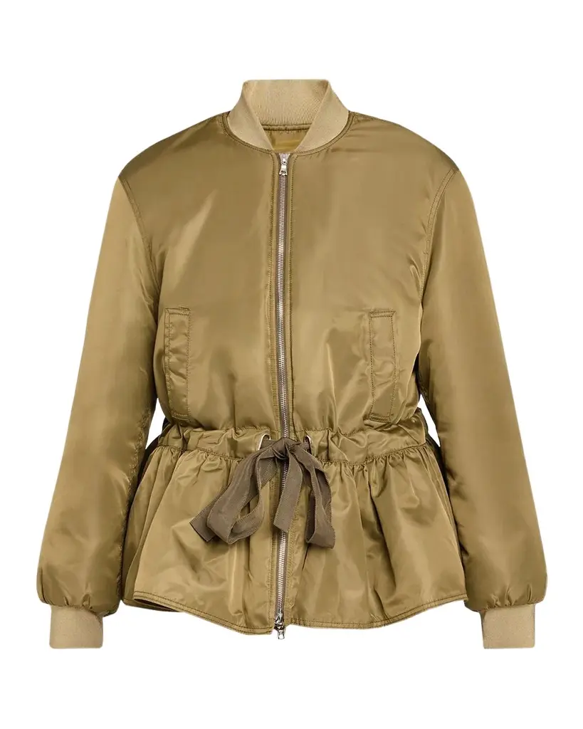 Cinq à Sept Valerina Peplum Bomber Jacket