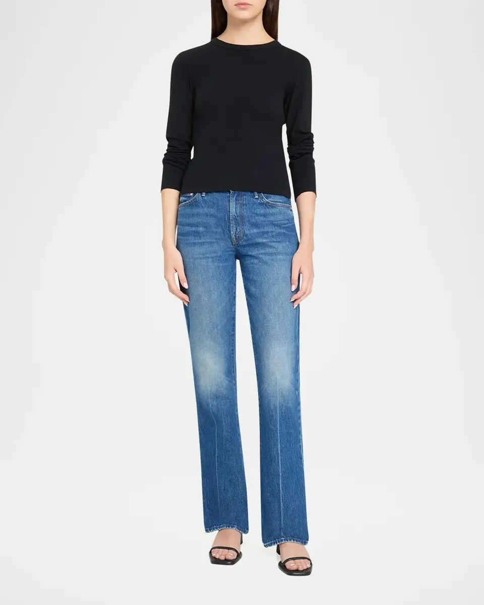 Mother The Long-Sleeve Itty Bitty Crop Tee | Thumbnail 2