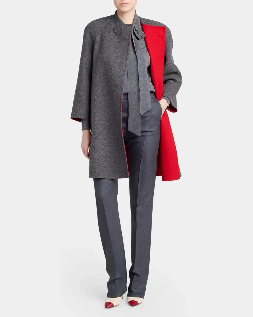 Valentino Garavani Belted Wool-Cashmere Wrap Coat | Thumbnail 2 Valentino Garavani Belted Wool-Cashmere Wrap Coat | Thumbnail 2