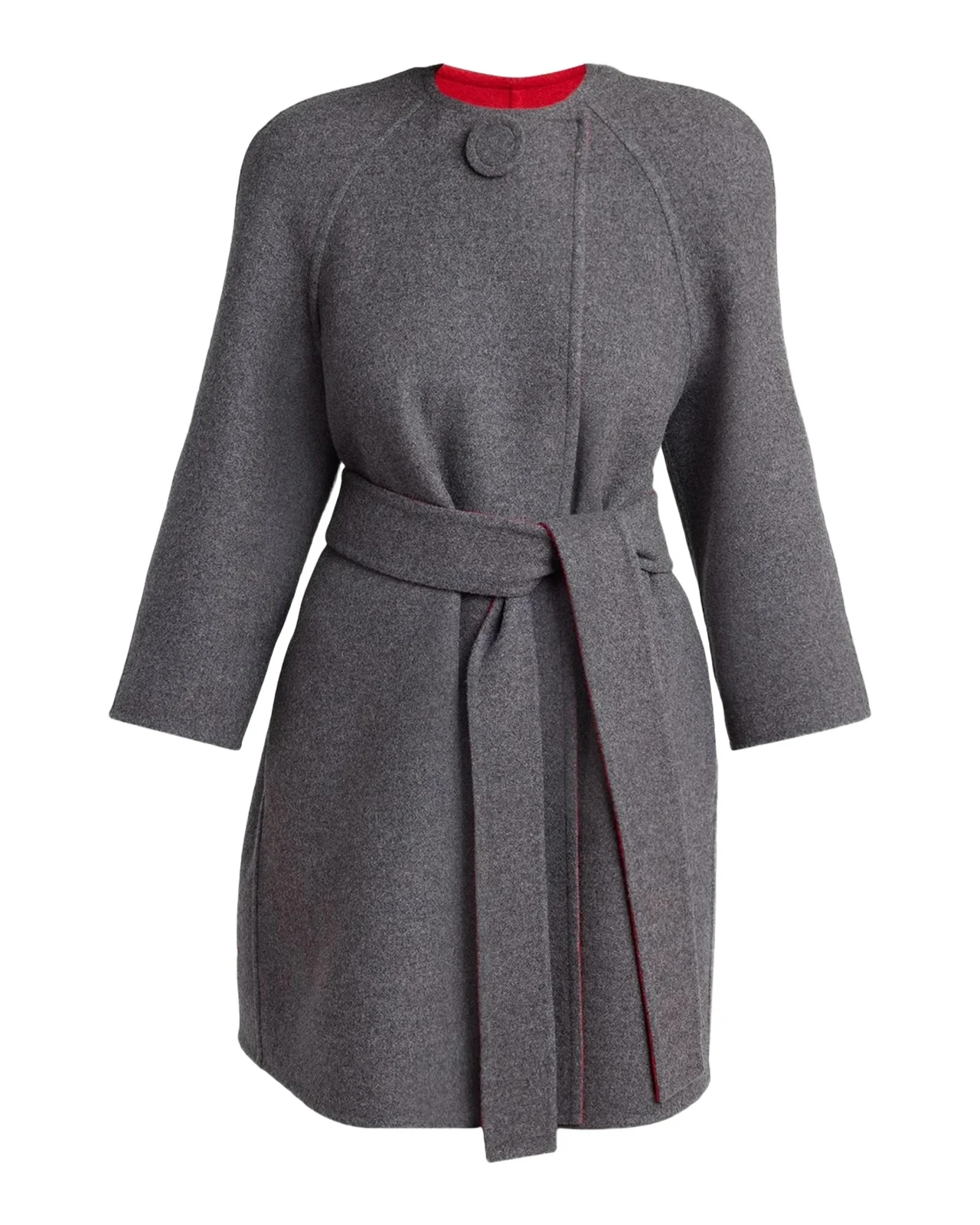Valentino Garavani Belted Wool-Cashmere Wrap Coat