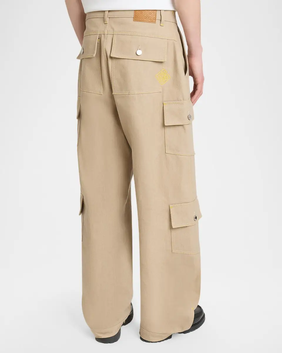 Casablanca Men's Canvas Relaxed-Fit Cargo Pants | Thumbnail 3 Casablanca Men's Canvas Relaxed-Fit Cargo Pants | Thumbnail 3