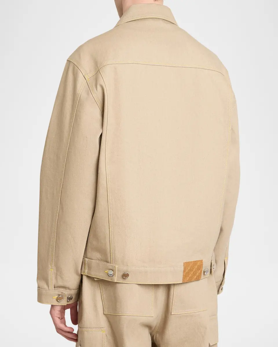 Casablanca Men's Canvas Trucker Jacket | Thumbnail 3 Casablanca Men's Canvas Trucker Jacket | Thumbnail 3