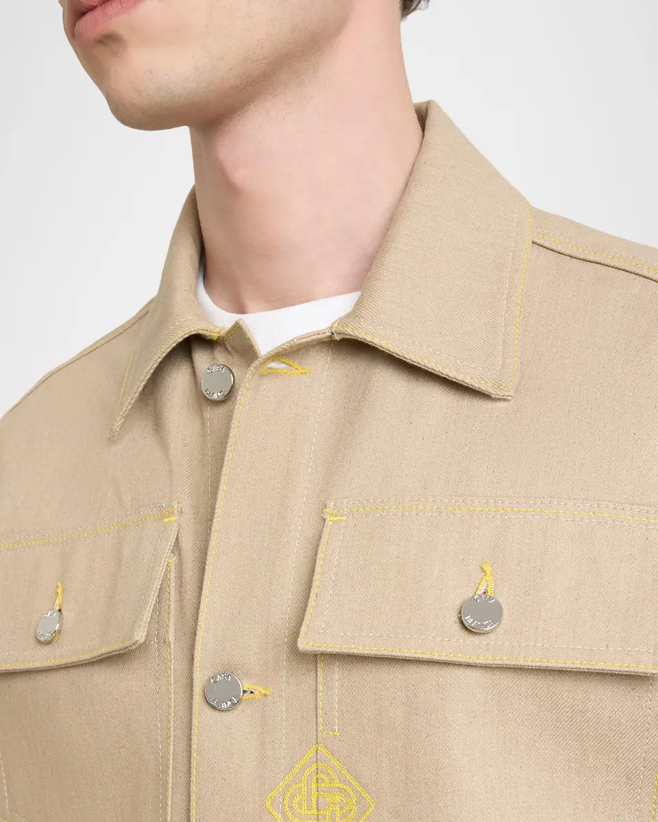 Casablanca Men's Canvas Trucker Jacket | Thumbnail 5 Casablanca Men's Canvas Trucker Jacket | Thumbnail 5