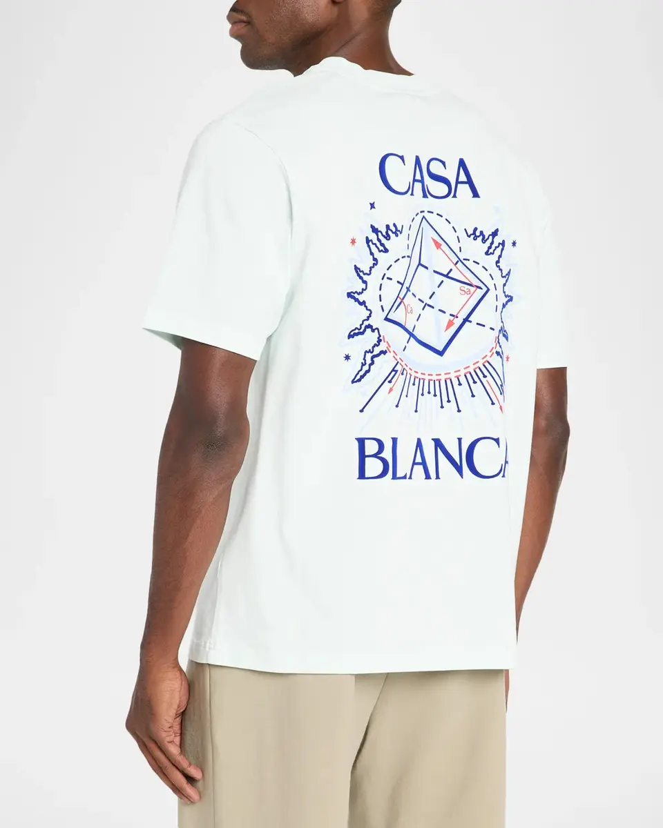 Casablanca Men's Celestial Pyramid Organic Cotton T-Shirt | Thumbnail 3 Casablanca Men's Celestial Pyramid Organic Cotton T-Shirt | Thumbnail 3
