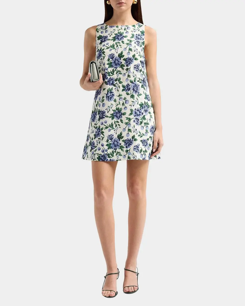 PALM NOOSA Enamour Floral Linen Shift Mini Dress | Thumbnail 2 PALM NOOSA Enamour Floral Linen Shift Mini Dress | Thumbnail 2