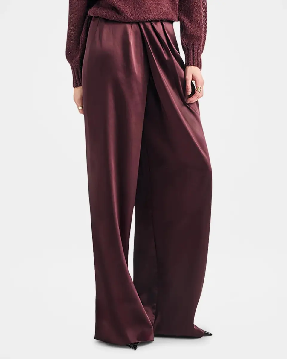 SEROYA Camryn Satin Wide-Leg Pants | Thumbnail 6 SEROYA Camryn Satin Wide-Leg Pants | Thumbnail 6