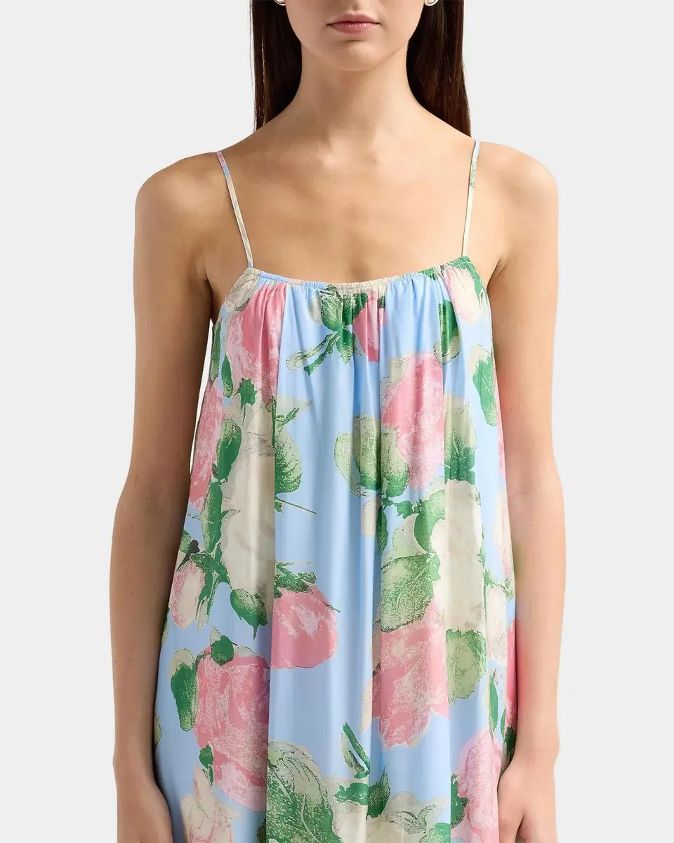 PALM NOOSA Enamour Floral Gathered Midi Dress | Thumbnail 4 PALM NOOSA Enamour Floral Gathered Midi Dress | Thumbnail 4