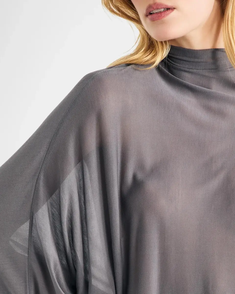 SEROYA Jensine Mock-Neck Mini Dress | Thumbnail 5