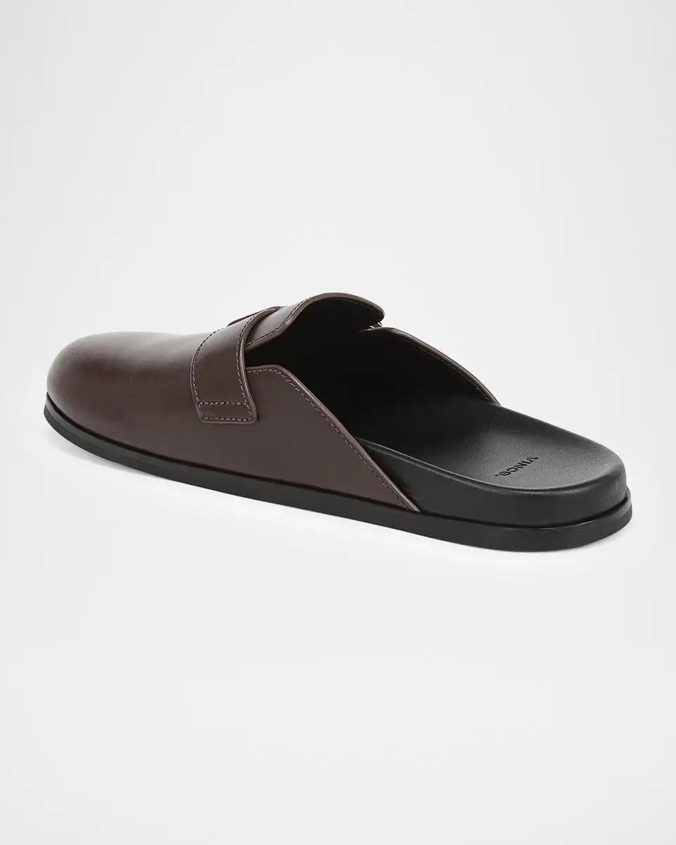 Vince Leon Leather Buckle Clogs | Thumbnail 3 Vince Leon Leather Buckle Clogs | Thumbnail 3