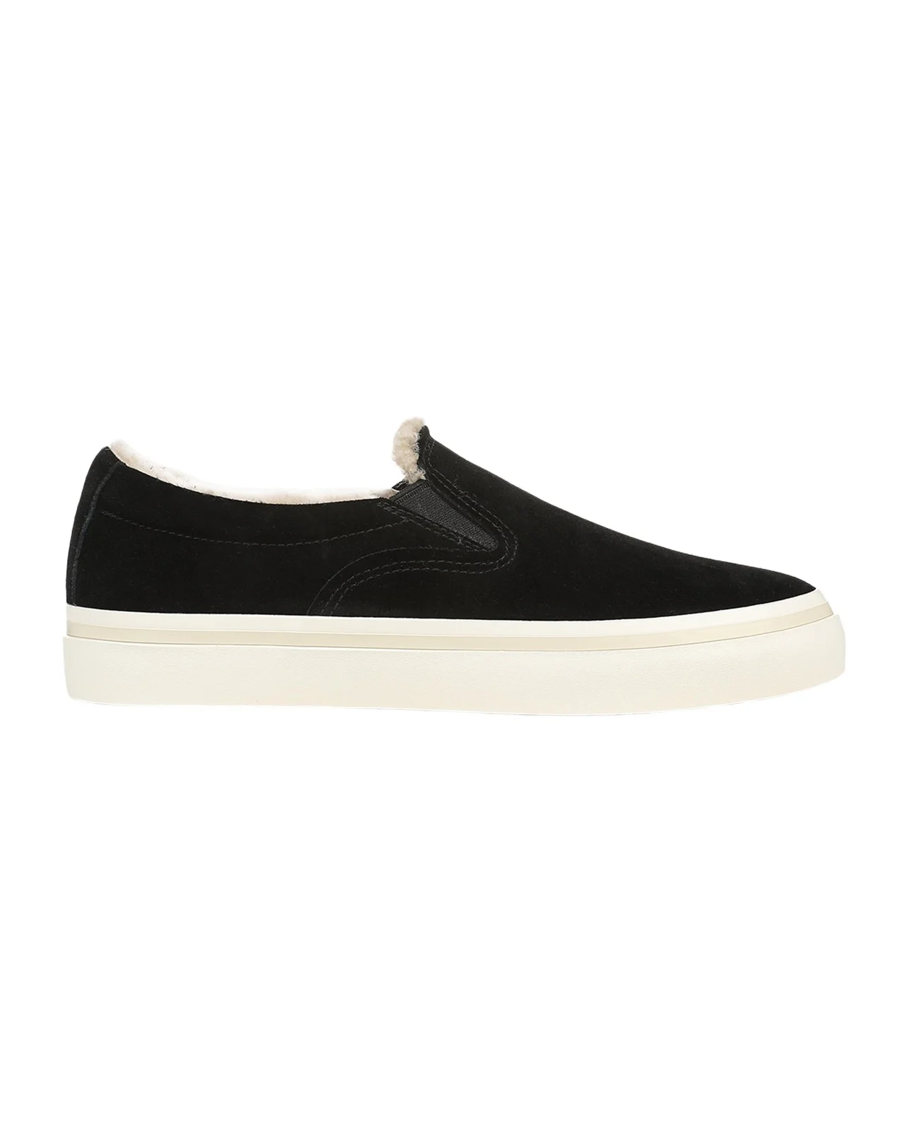 Vince Blair Suede & Shearling Slip-On Sneakers