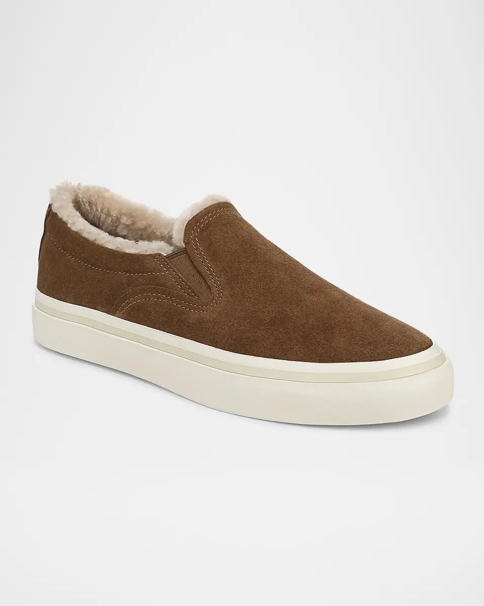 Vince Blair Suede & Shearling Slip-On Sneakers | Thumbnail 2