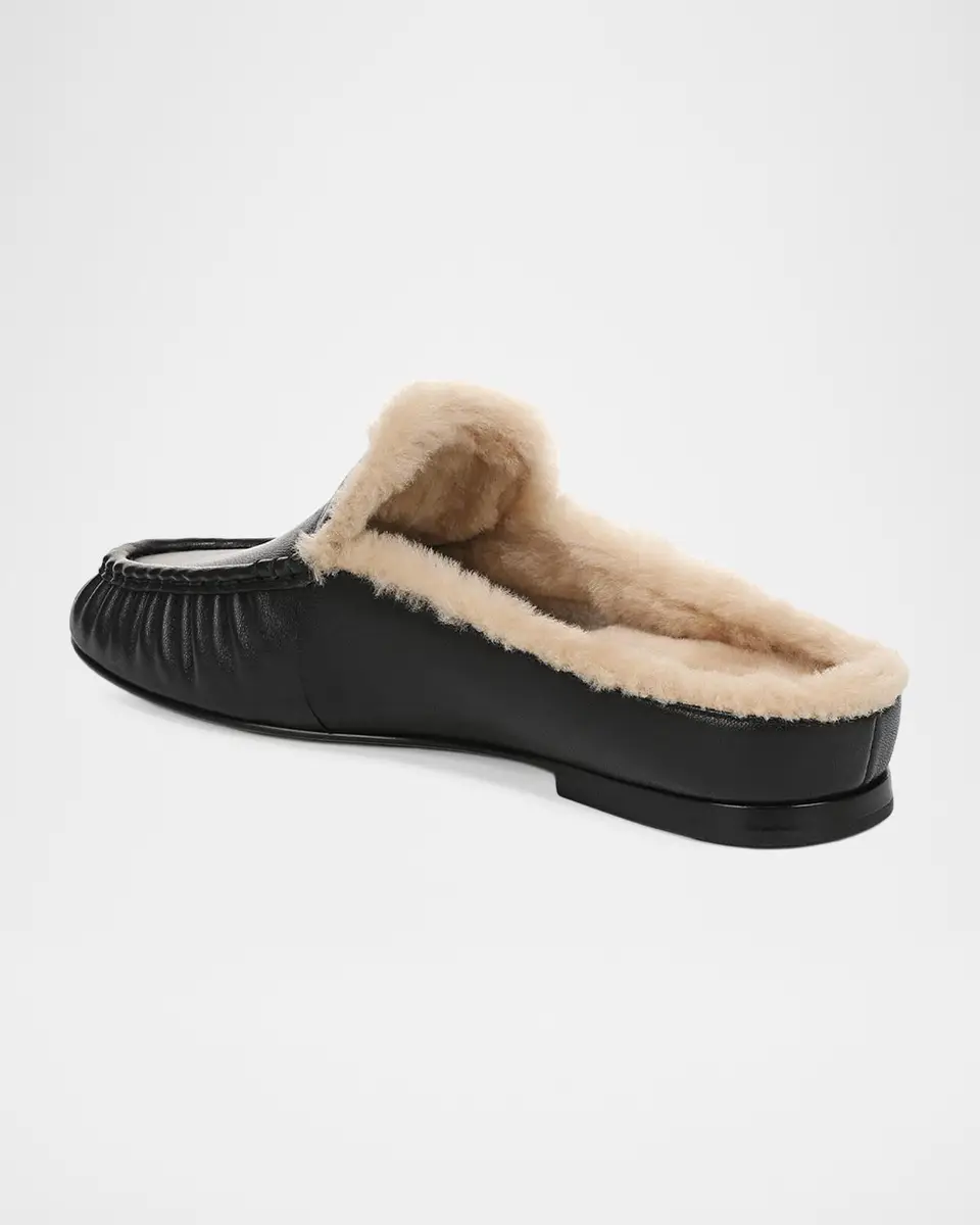 Vince Tevin Shearling Suede Mules | Thumbnail 3 Vince Tevin Shearling Suede Mules | Thumbnail 3