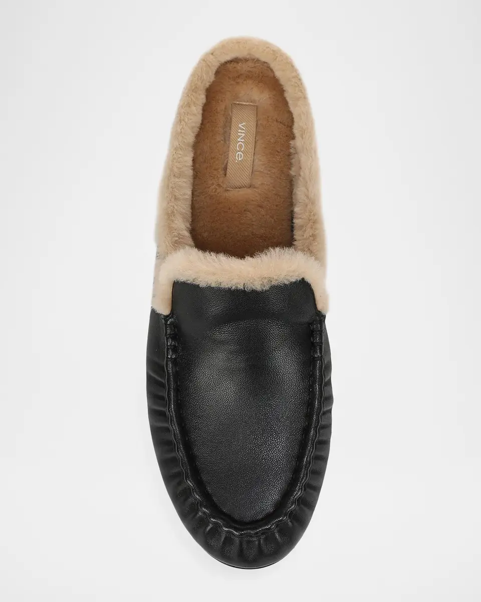 Vince Tevin Shearling Suede Mules | Thumbnail 4 Vince Tevin Shearling Suede Mules | Thumbnail 4