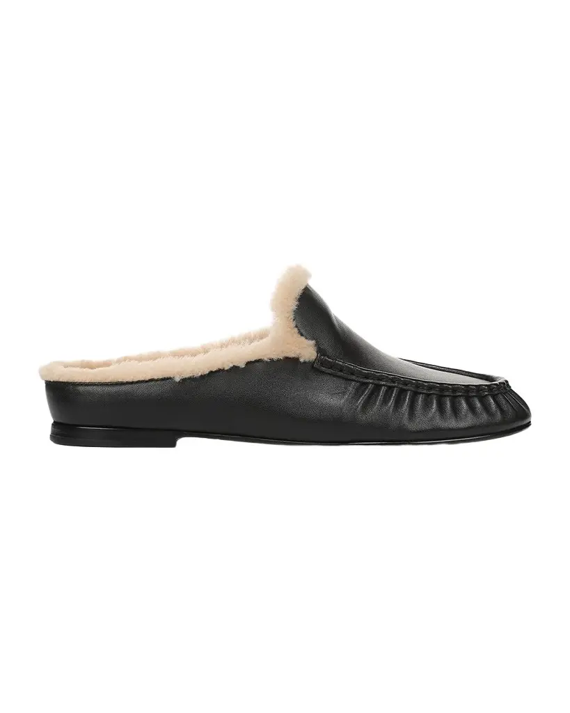 Tevin Shearling Suede Mules Tevin Shearling Suede Mules