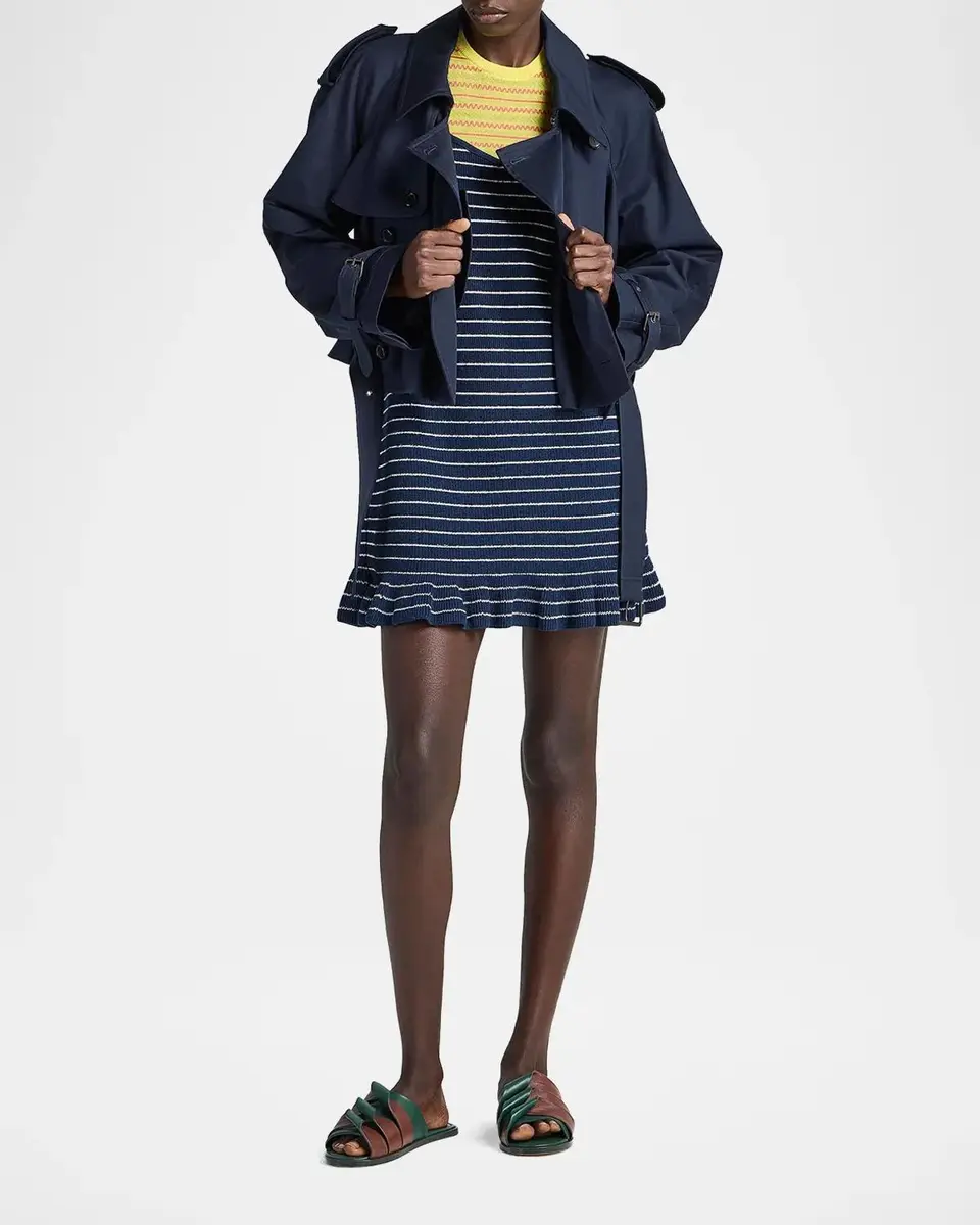 JW Anderson Cotton Crop Trench Jacket | Thumbnail 2 JW Anderson Cotton Crop Trench Jacket | Thumbnail 2
