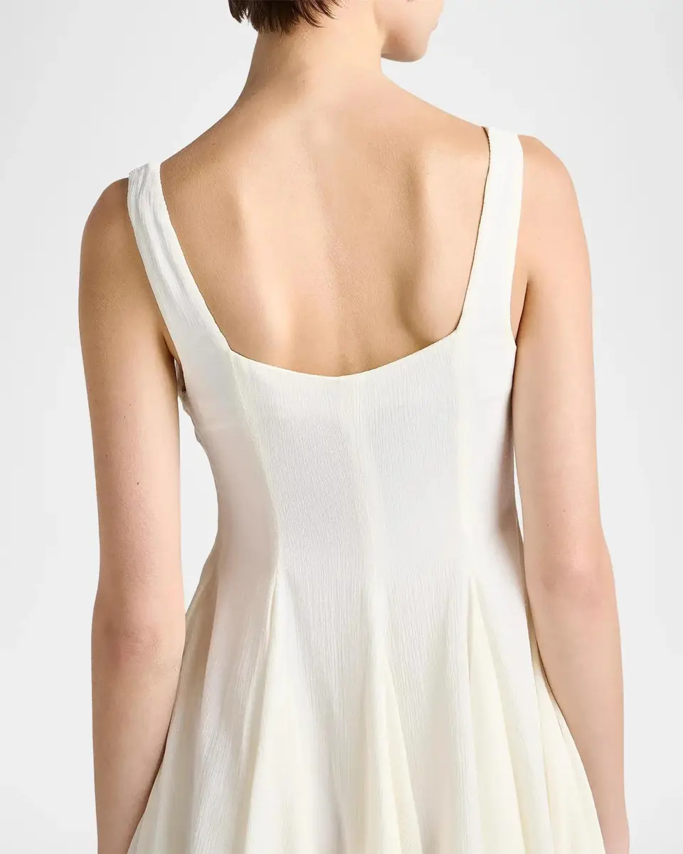 JW Anderson Sweetheart-Neckline Pleated Babydoll Dress | Thumbnail 2 JW Anderson Sweetheart-Neckline Pleated Babydoll Dress | Thumbnail 2