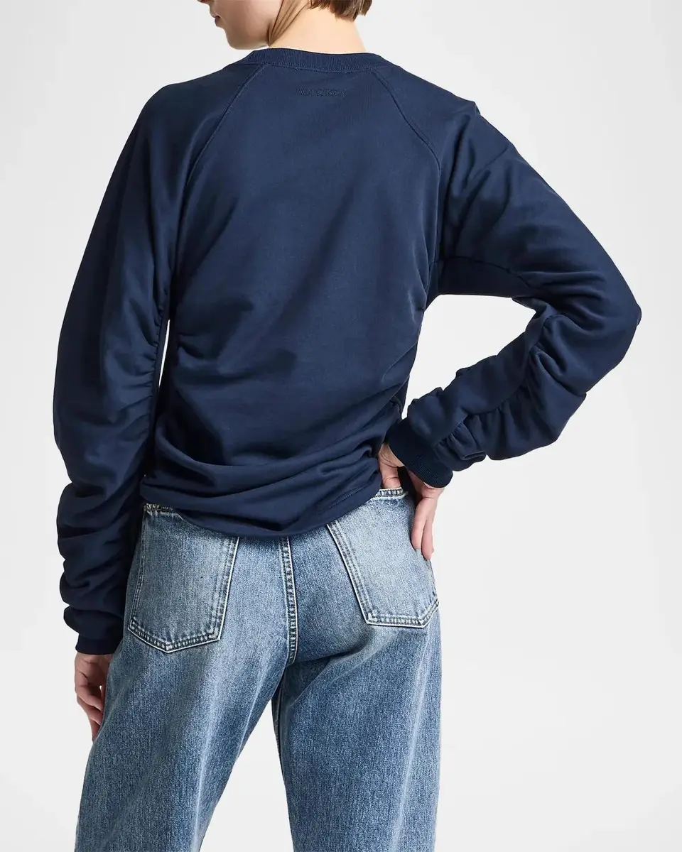 JW Anderson Ruched Cotton-Blend Jersey Top | Thumbnail 3 JW Anderson Ruched Cotton-Blend Jersey Top | Thumbnail 3