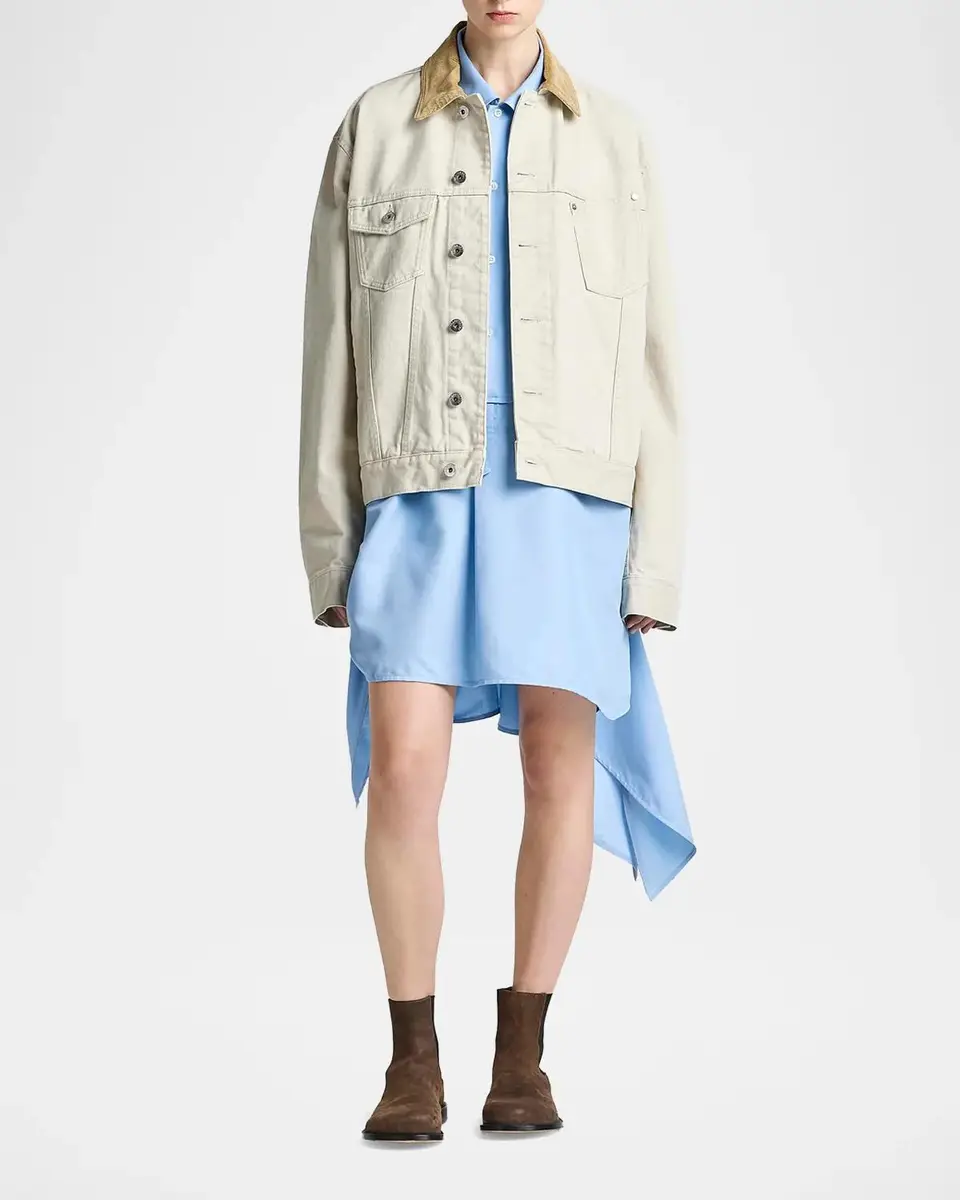 JW Anderson Corduroy Collar Denim Jacket | Thumbnail 2 JW Anderson Corduroy Collar Denim Jacket | Thumbnail 2