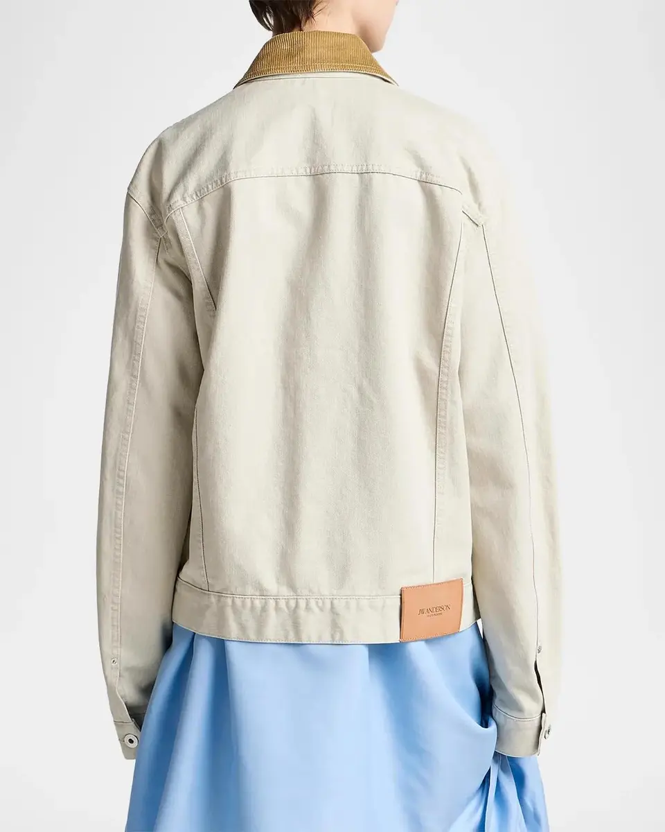 JW Anderson Corduroy Collar Denim Jacket | Thumbnail 3 JW Anderson Corduroy Collar Denim Jacket | Thumbnail 3