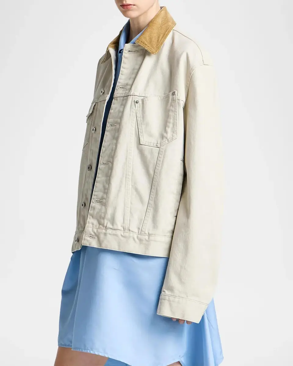 JW Anderson Corduroy Collar Denim Jacket | Thumbnail 6 JW Anderson Corduroy Collar Denim Jacket | Thumbnail 6