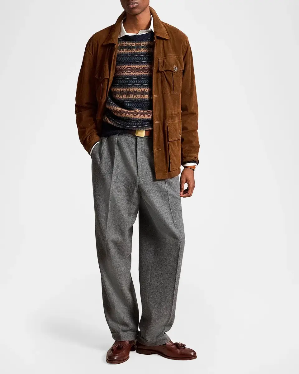 Polo Ralph Lauren Men's Suede Safari Jacket | Thumbnail 2 Polo Ralph Lauren Men's Suede Safari Jacket | Thumbnail 2