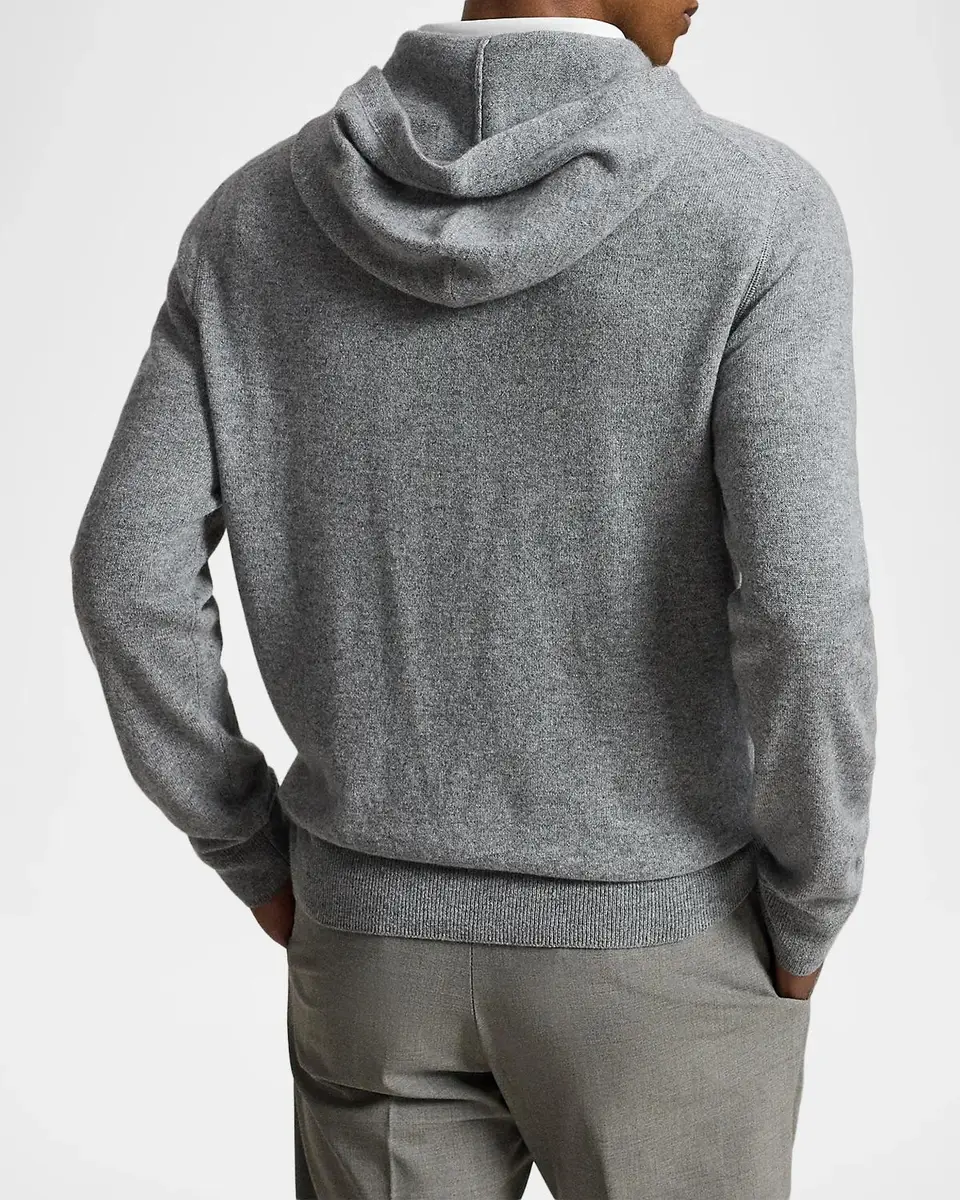 Polo Ralph Lauren Men's Cashmere Knit Hoodie | Thumbnail 3 Polo Ralph Lauren Men's Cashmere Knit Hoodie | Thumbnail 3