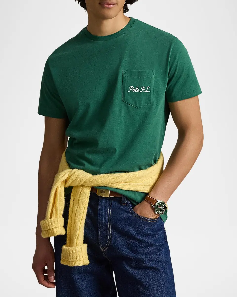 Polo Ralph Lauren Men's Classic Fit Polo Bear Jersey T-Shirt | Thumbnail 4 Polo Ralph Lauren Men's Classic Fit Polo Bear Jersey T-Shirt | Thumbnail 4