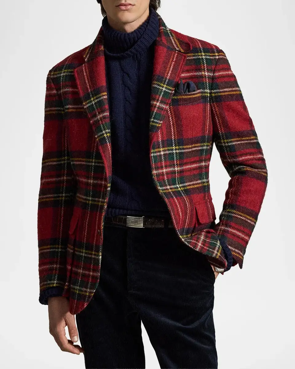 Polo Ralph Lauren Men's RL67 Plaid Tweed Jacket | Thumbnail 4