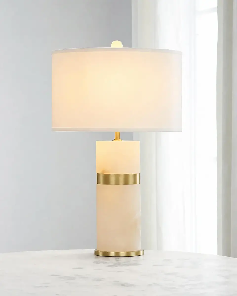 John-Richard Collection Alabaster Tower 30" Table Lamp | Thumbnail 2 John-Richard Collection Alabaster Tower 30" Table Lamp | Thumbnail 2