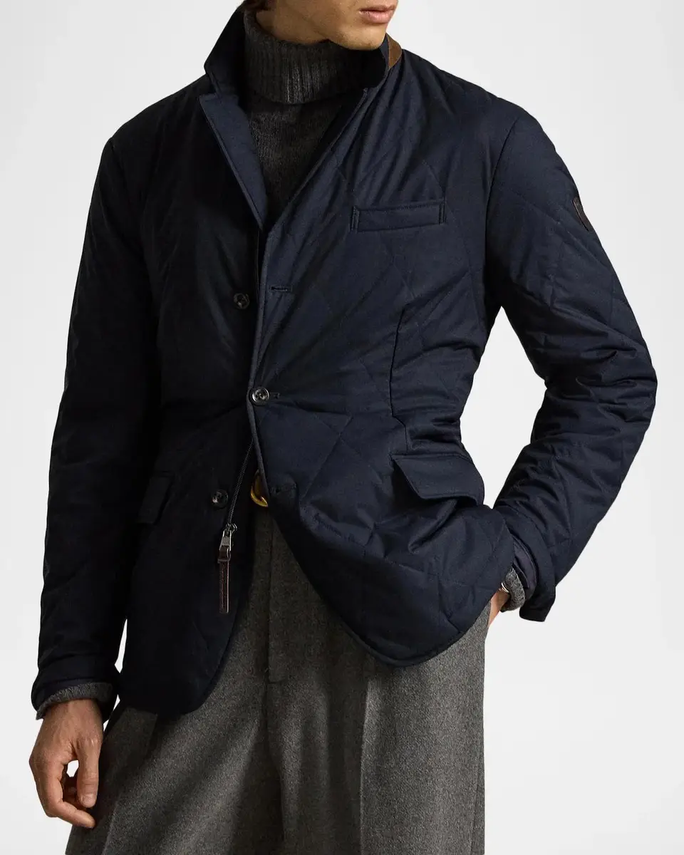 Polo Ralph Lauren Men's Performance Gabardine Quilted Jacket | Thumbnail 4 Polo Ralph Lauren Men's Performance Gabardine Quilted Jacket | Thumbnail 4
