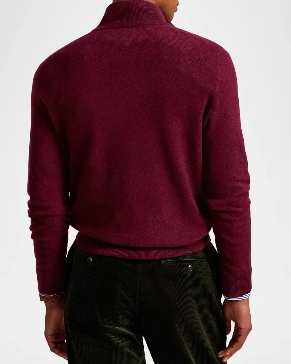 Polo Ralph Lauren Men's Wool Quarter-Zip Sweater | Thumbnail 3 Polo Ralph Lauren Men's Wool Quarter-Zip Sweater | Thumbnail 3