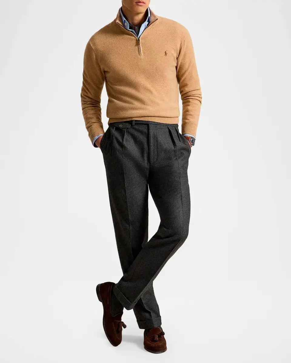 Polo Ralph Lauren Men 'e Cashmere Quarter-Zip Sweater | Thumbnail 2 Polo Ralph Lauren Men 'e Cashmere Quarter-Zip Sweater | Thumbnail 2