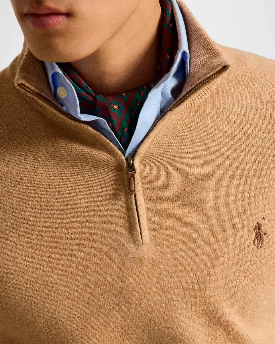 Polo Ralph Lauren Men 'e Cashmere Quarter-Zip Sweater | Thumbnail 6 Polo Ralph Lauren Men 'e Cashmere Quarter-Zip Sweater | Thumbnail 6