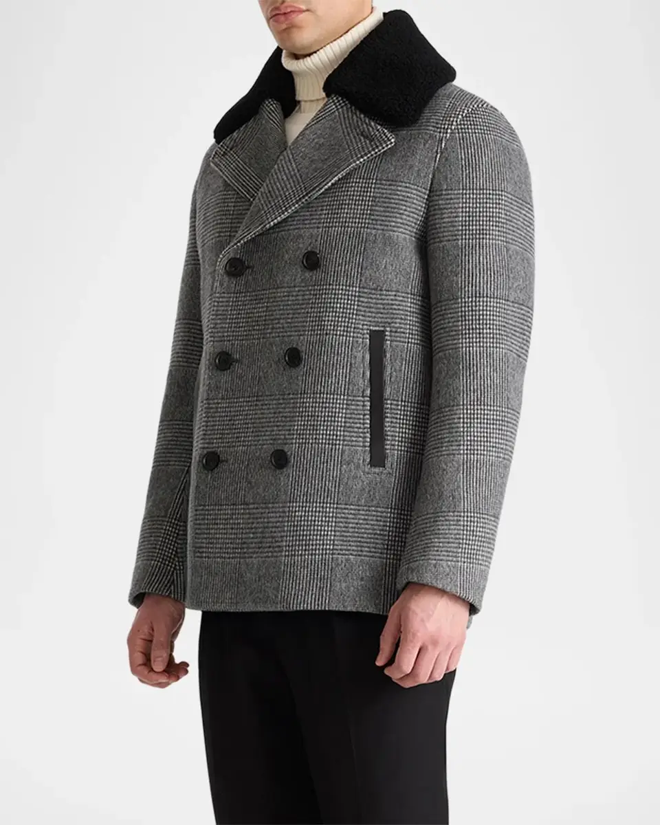 Mackage Men's Cole-PL Double-Breasted Wool Peacoat | Thumbnail 5 Mackage Men's Cole-PL Double-Breasted Wool Peacoat | Thumbnail 5