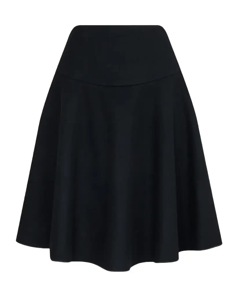Alaïa Felted Wool Skater Skirt