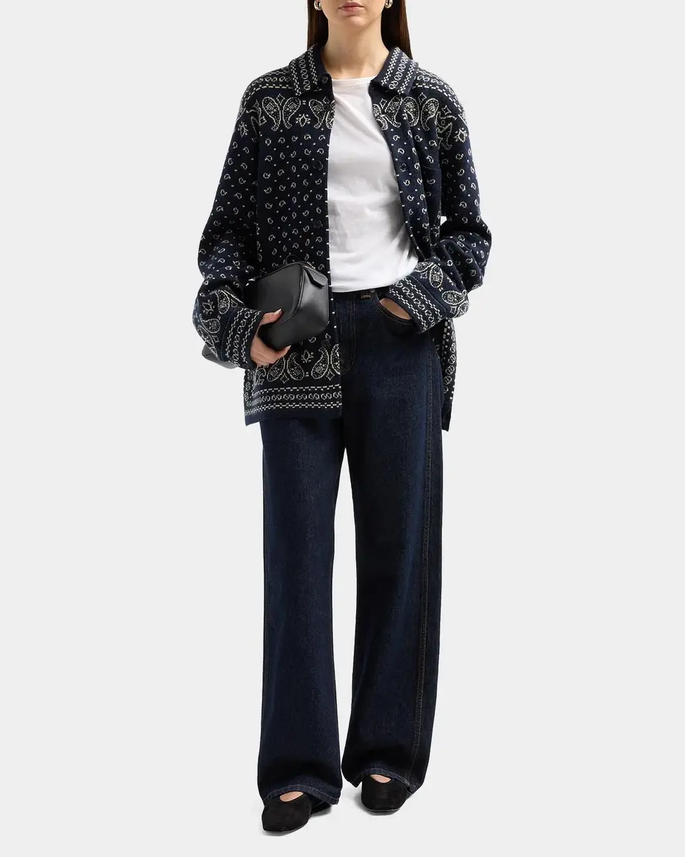 Guest In Residence Wild Rag Paisley Cashmere Knit Shirt | Thumbnail 2 Guest In Residence Wild Rag Paisley Cashmere Knit Shirt | Thumbnail 2
