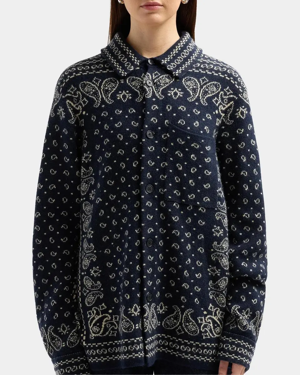 Guest In Residence Wild Rag Paisley Cashmere Knit Shirt | Thumbnail 5 Guest In Residence Wild Rag Paisley Cashmere Knit Shirt | Thumbnail 5