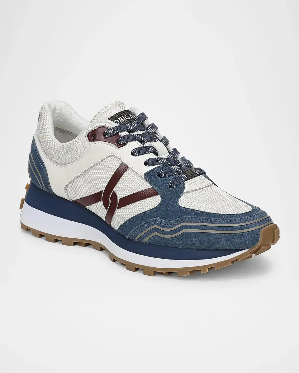 Veronica Beard Valentina Sport Mixed Leather Retro Sneakers | Thumbnail 2 Veronica Beard Valentina Sport Mixed Leather Retro Sneakers | Thumbnail 2