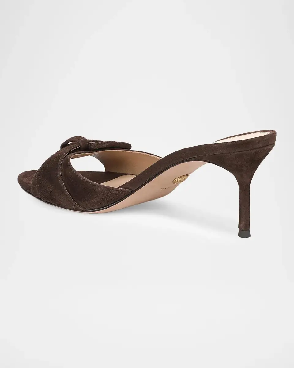 Veronica Beard 65mm Tia Suede Buckle Mules | Thumbnail 3 Veronica Beard 65mm Tia Suede Buckle Mules | Thumbnail 3