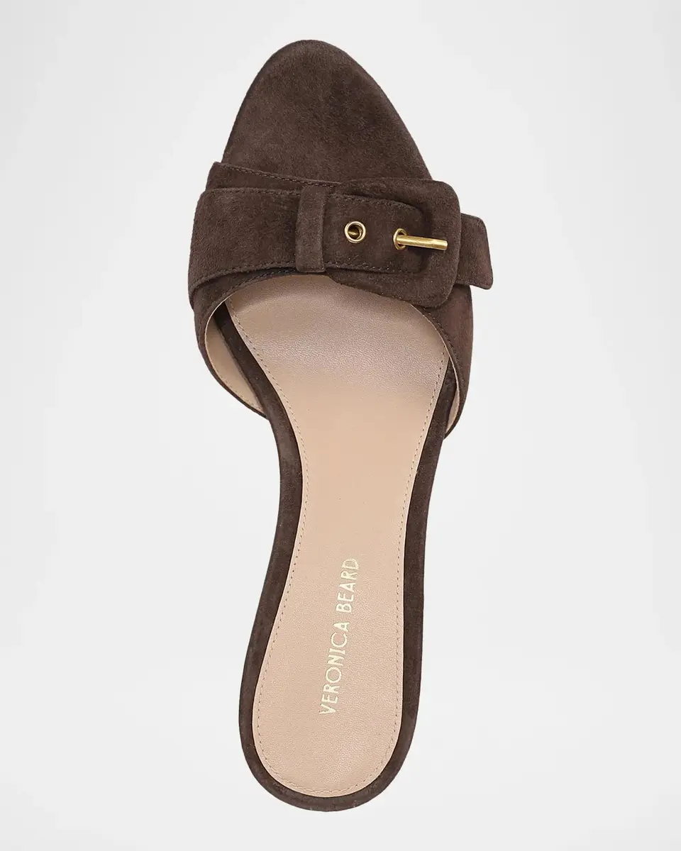 Veronica Beard 65mm Tia Suede Buckle Mules | Thumbnail 4 Veronica Beard 65mm Tia Suede Buckle Mules | Thumbnail 4